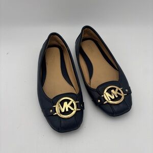 Michael Kors Blue Loafers with‎ Sleek Slip-On Design